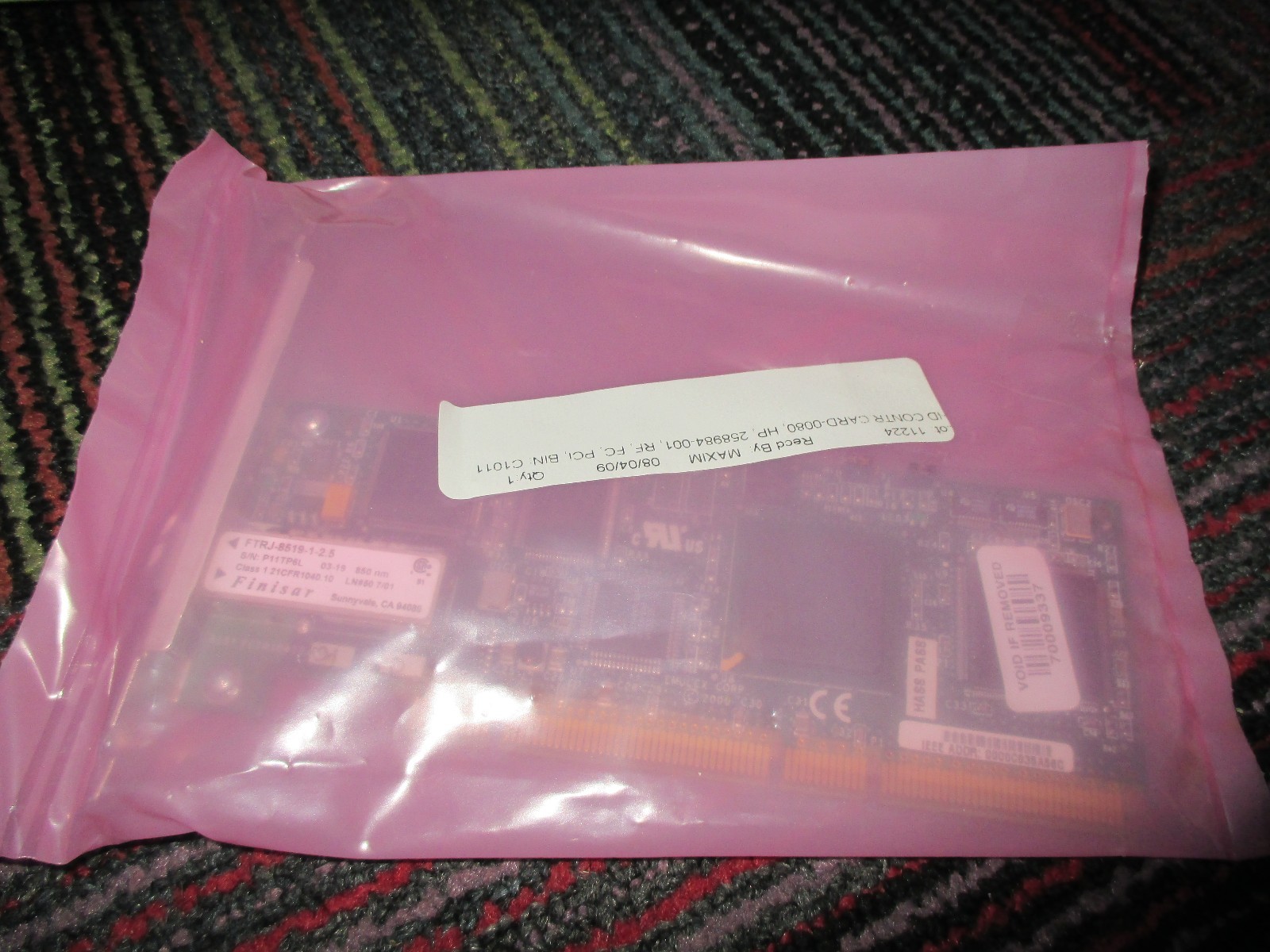 NEW HP EMULEX FIBER CHANNEL HBA PCI-X CARD 64 BIT 133MHZ FCA2684 366025-001,NIP 