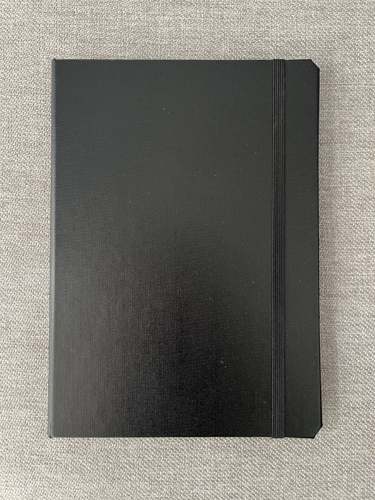 DODOcase Classic Black Book Style iPad 9th Gen Case, Elastic Strap Closure, NEW