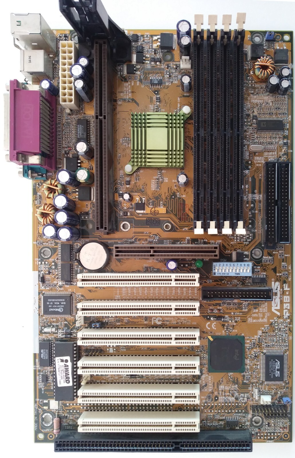 ASUS P3B-F REV. 1.04 Intel 440BX Slot 1 ATX AGP SDRAM IDE ISA Motherboard