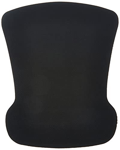 BLACK - AMAZON BASICS IRREGULAR ERGONOMIC GEL COMPUTER MOUSE PAD WITH WRIST REST