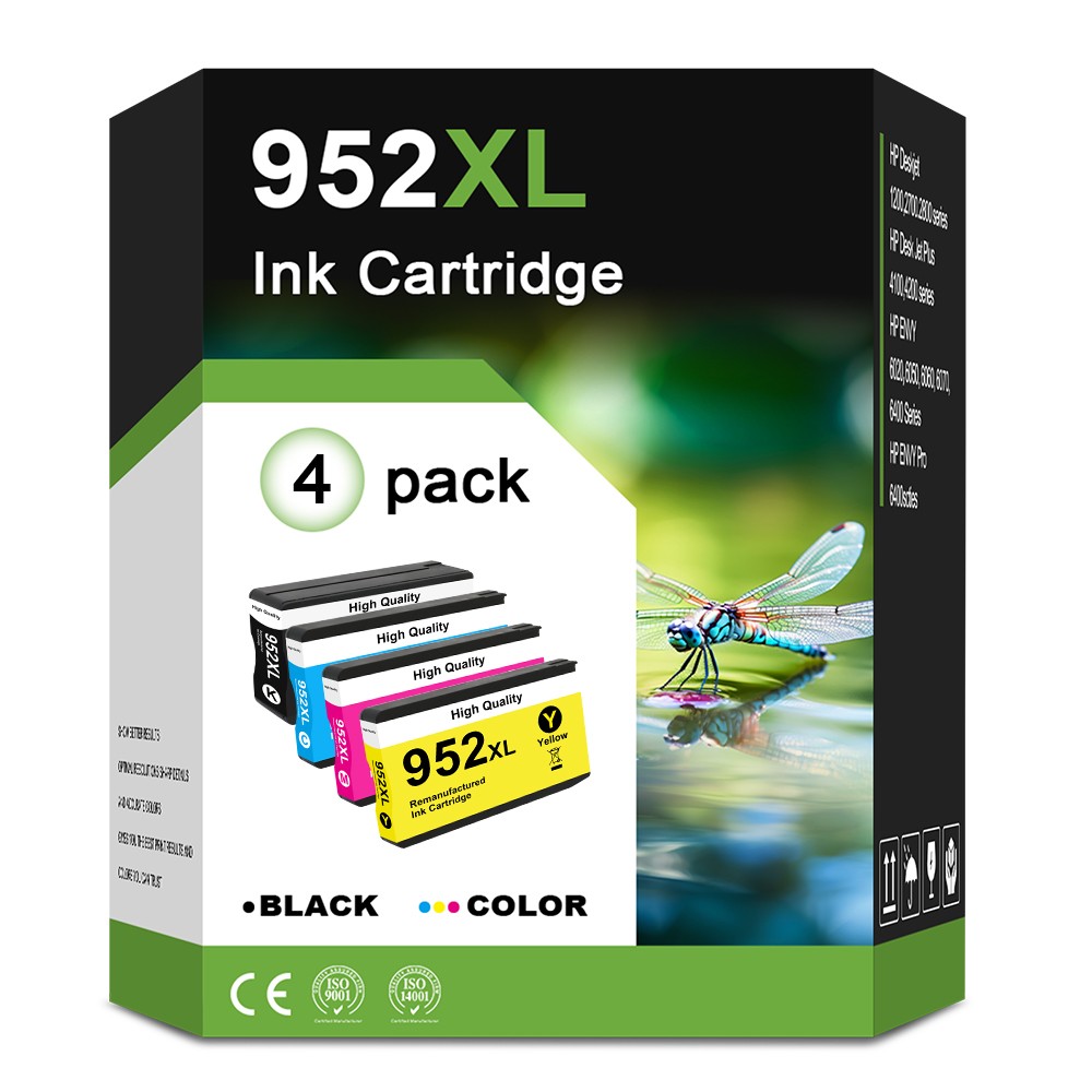 4PK 952 XL 952XL Ink Cartridge for HP OfficeJet Pro 8710 7740 8715 8740 8210