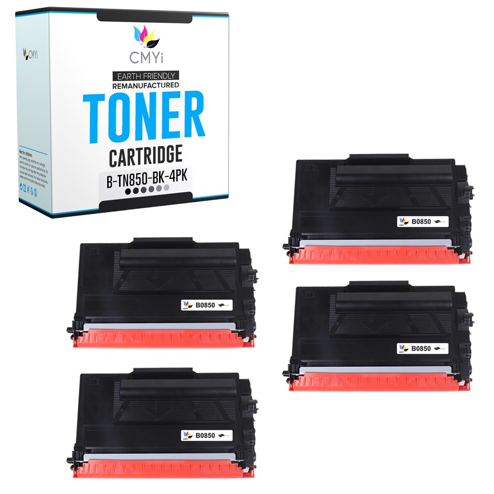 4PK Compatible CMYi TN850 Black Toner fits Brother MFC-L6800DWT L6900DWG L6950DW