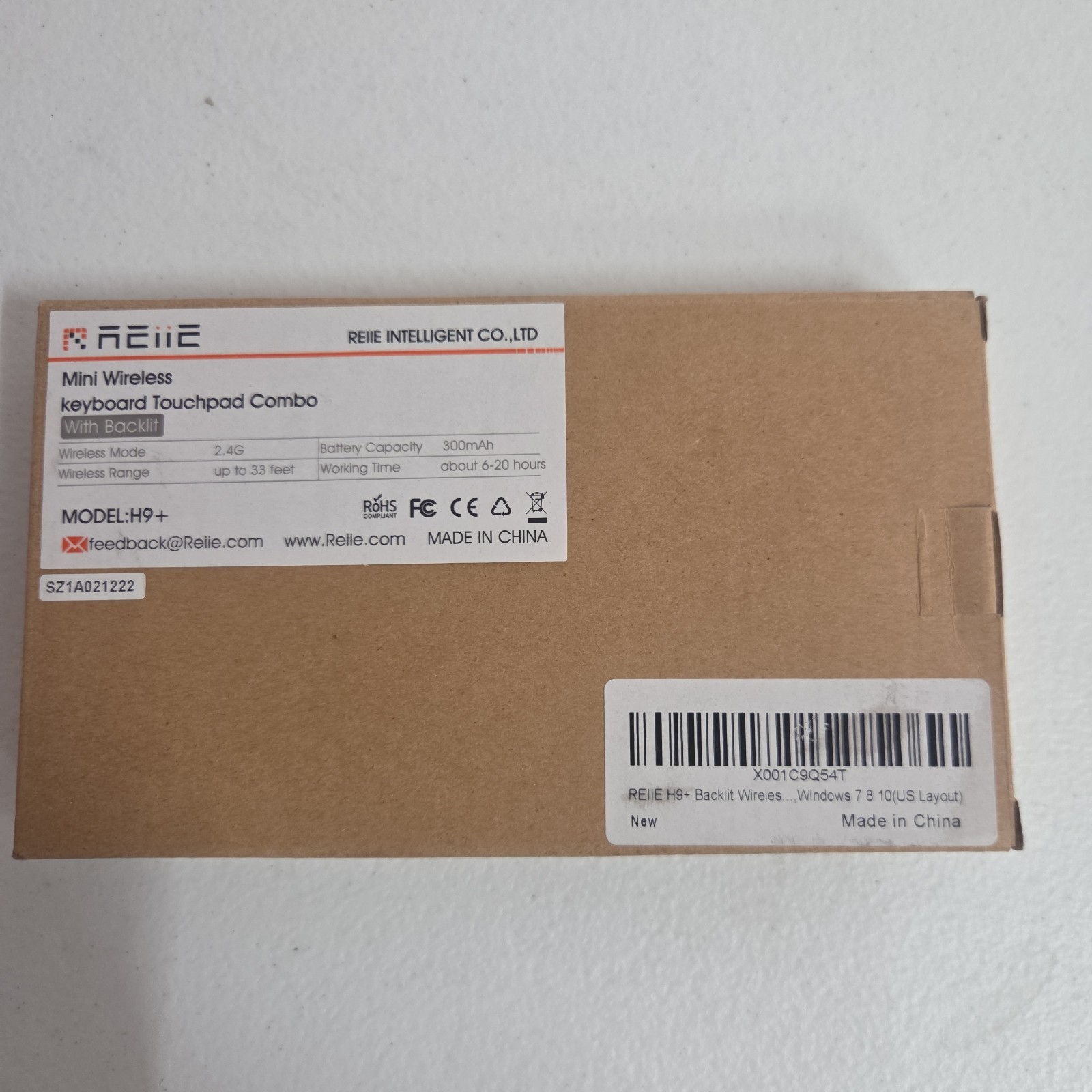 Reiie H9+ Mini Wireless Keyboard and Touchpad Combo