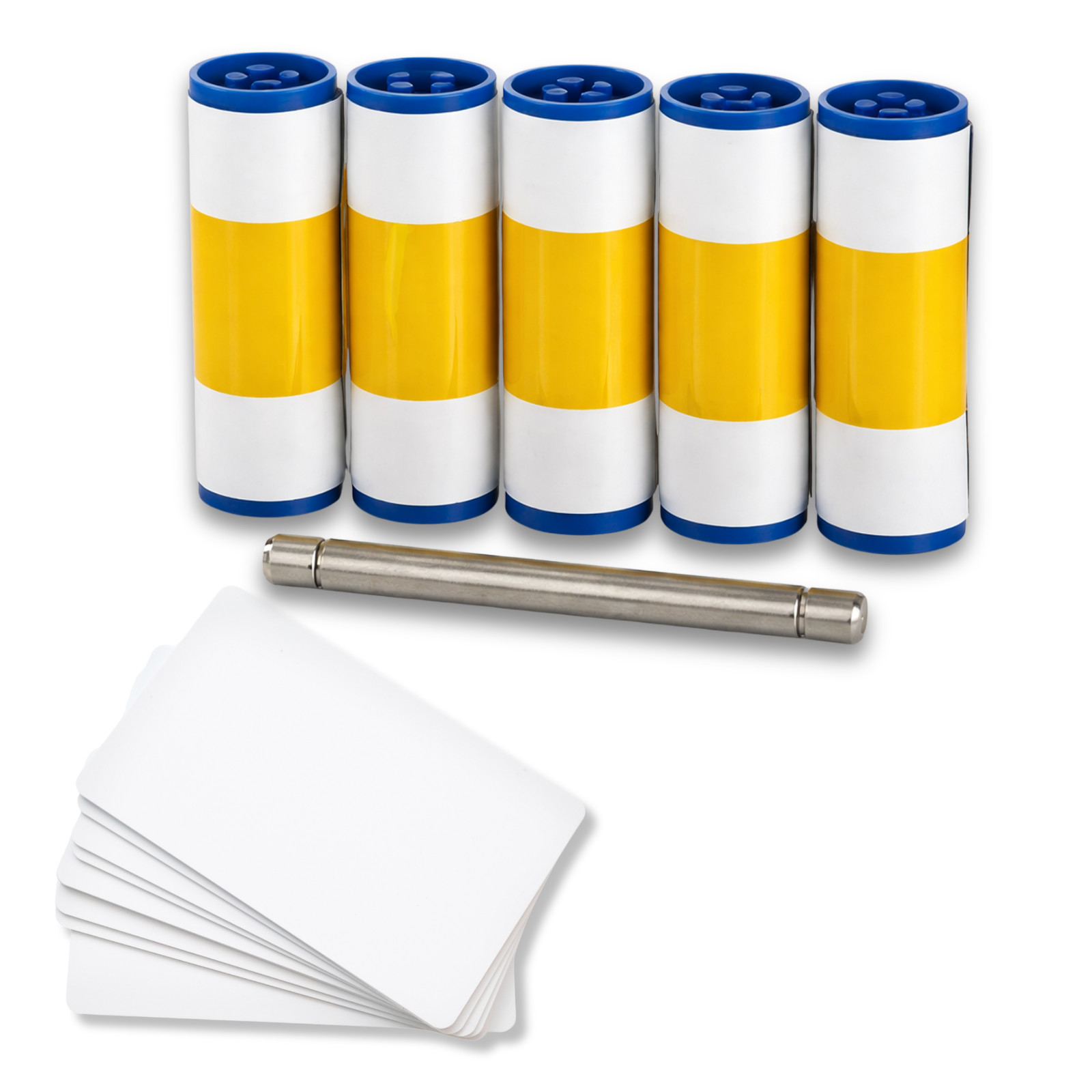 Magicard 3633-0054 Cleaning Roller Kit 5 Sleeves Bar 10 Cards 300 600 Enduro
