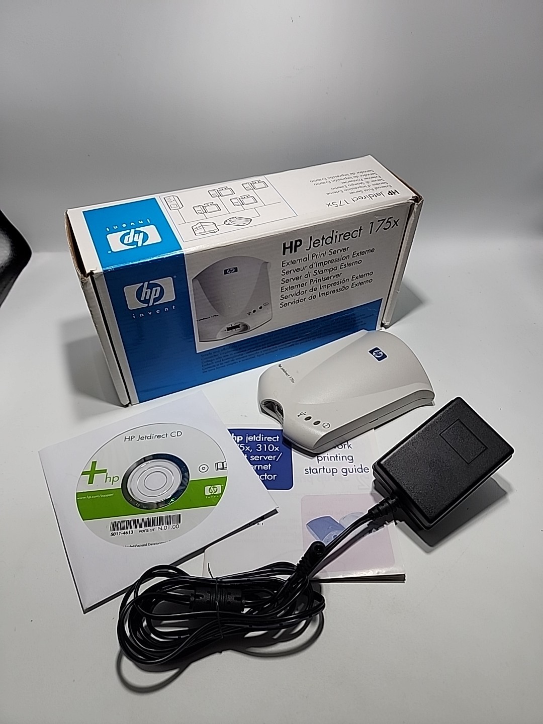 2 x HP JetDirect 175x External Print Server J6035G with Power Supply