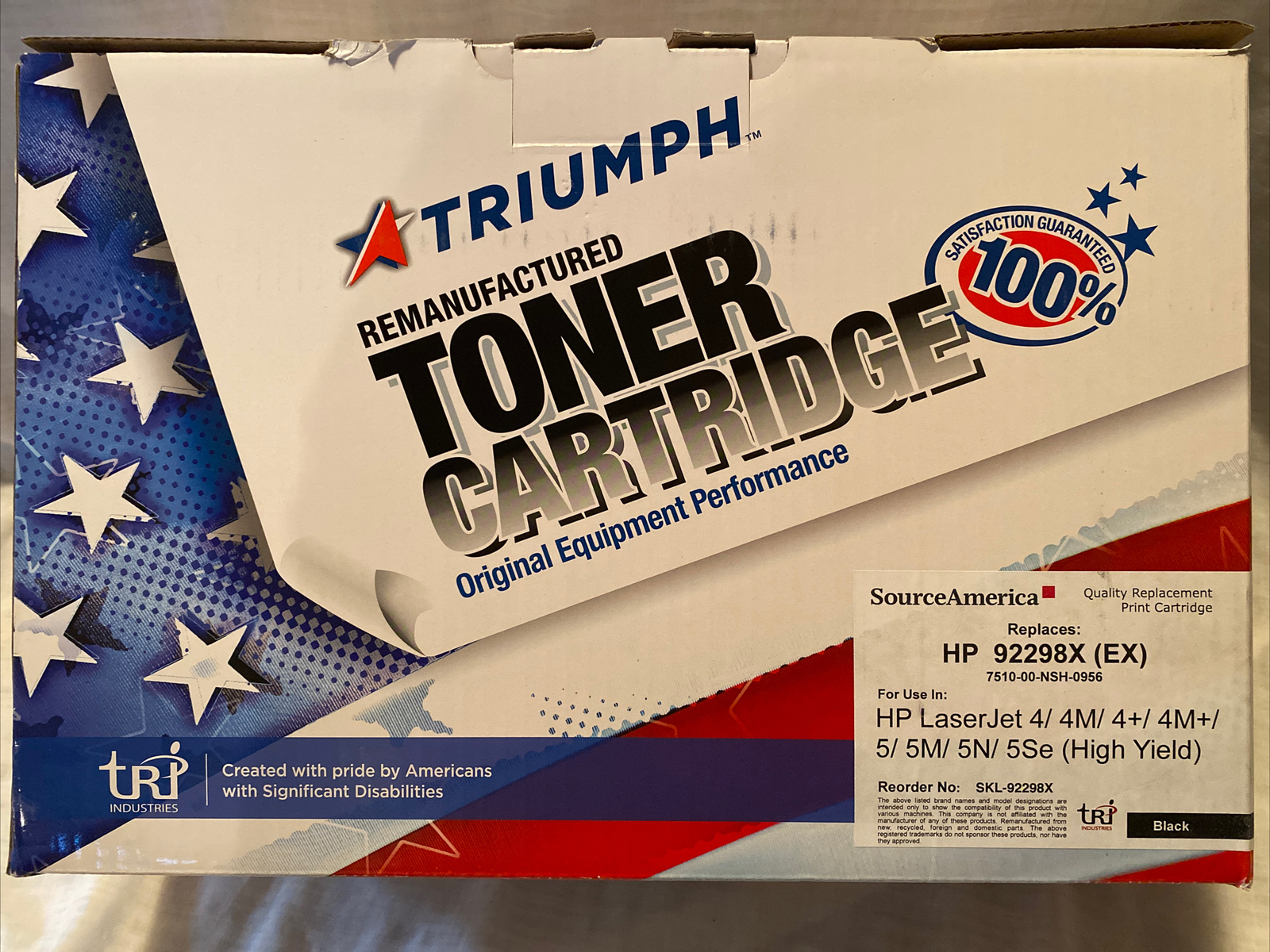 Triumph Black Toner cartridge NEW  Replaces HP 92298X (EX) 4M 5M High Yield
