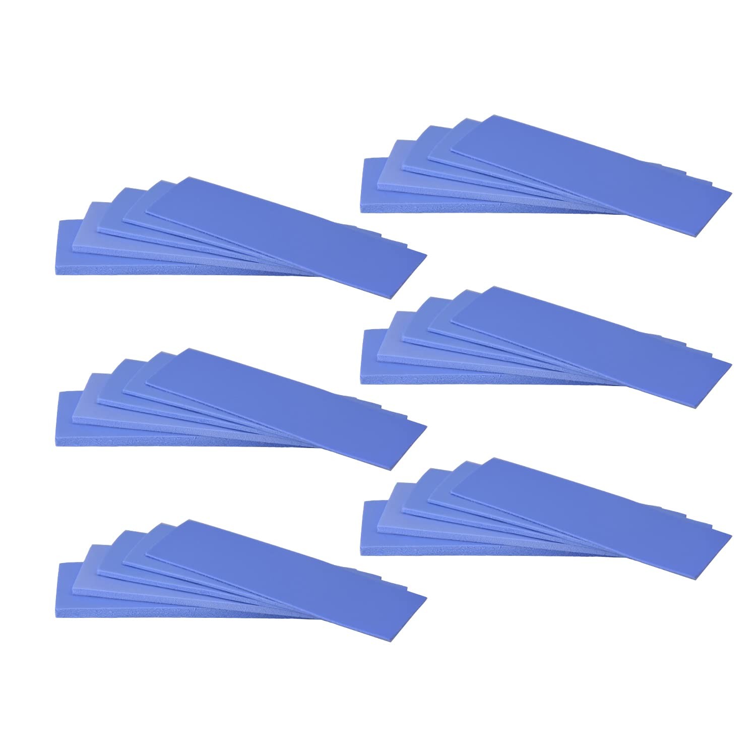 30 Pack Thermal Pads Set Multi Thickness Soft Self-Adhesive for Electronics Cool