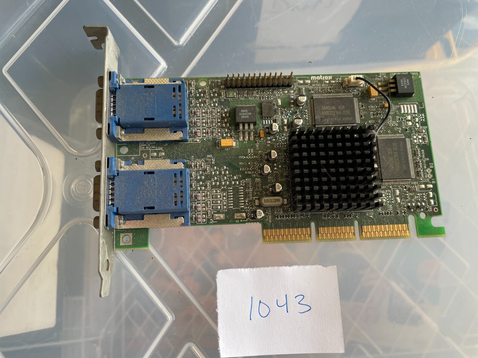 Matrox Millenium G450 DUAL HEAD 16MB 64 BIT AGP Video Card GPU 2x/4x G45+MDHA16D