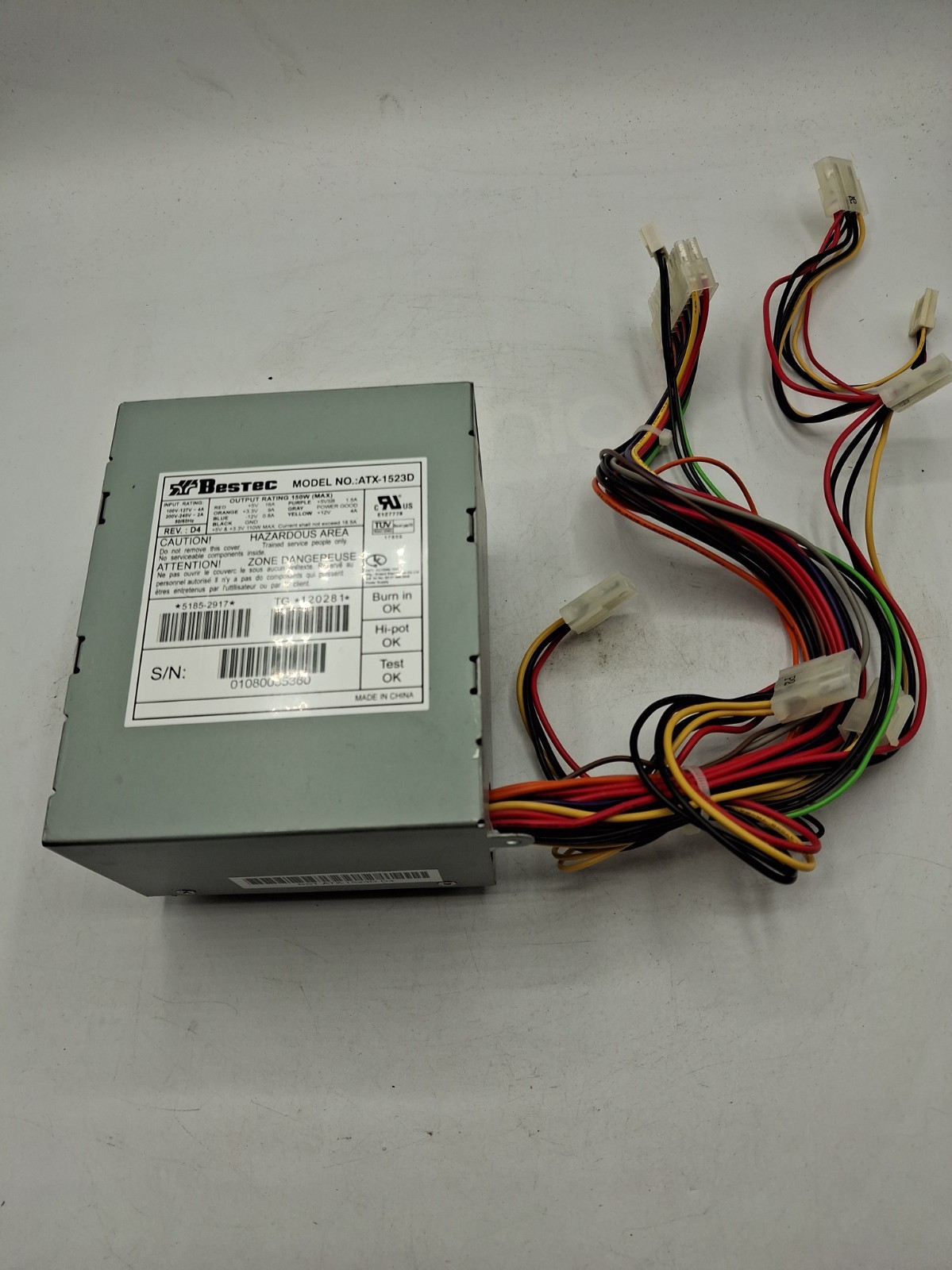 Bestec ATX-1523D 150W HP Power Supply 5185-2917