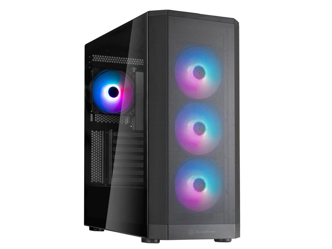 SilverStone Technology FARA 514X Black ATX All-Metal Tower Chassis with Dual Rad