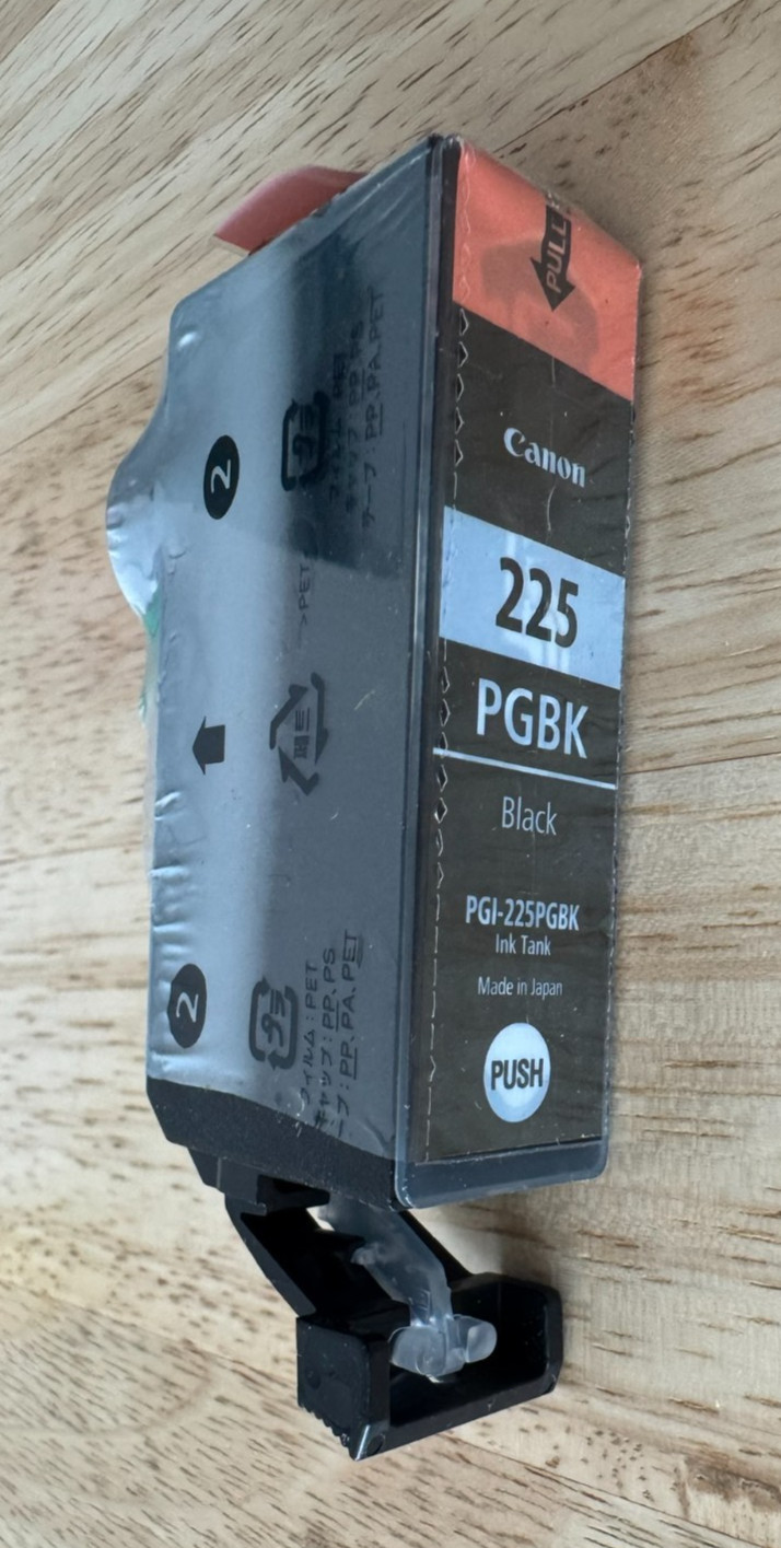 New Genuine Canon Pixma 225 Black Ink Cartridge + Bonus Black & Color 226 Carts