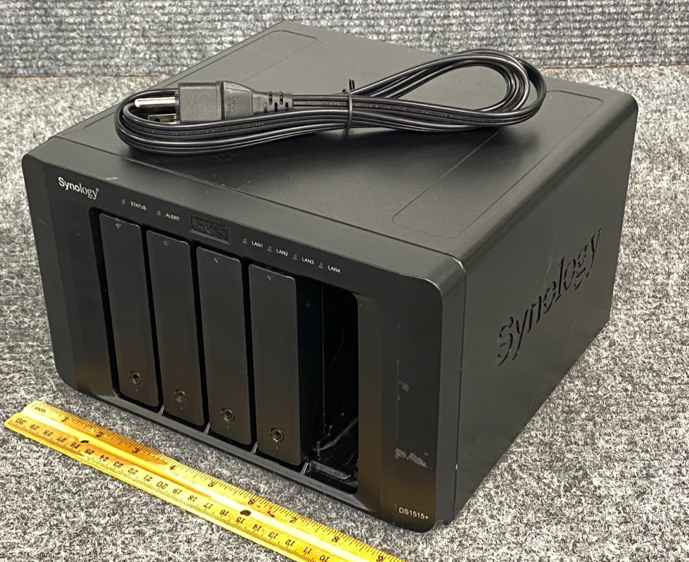 Synology DS1515 Plus 5-Bay NAS w/ 2x 1TB HDDs and Power Cord (As Is)