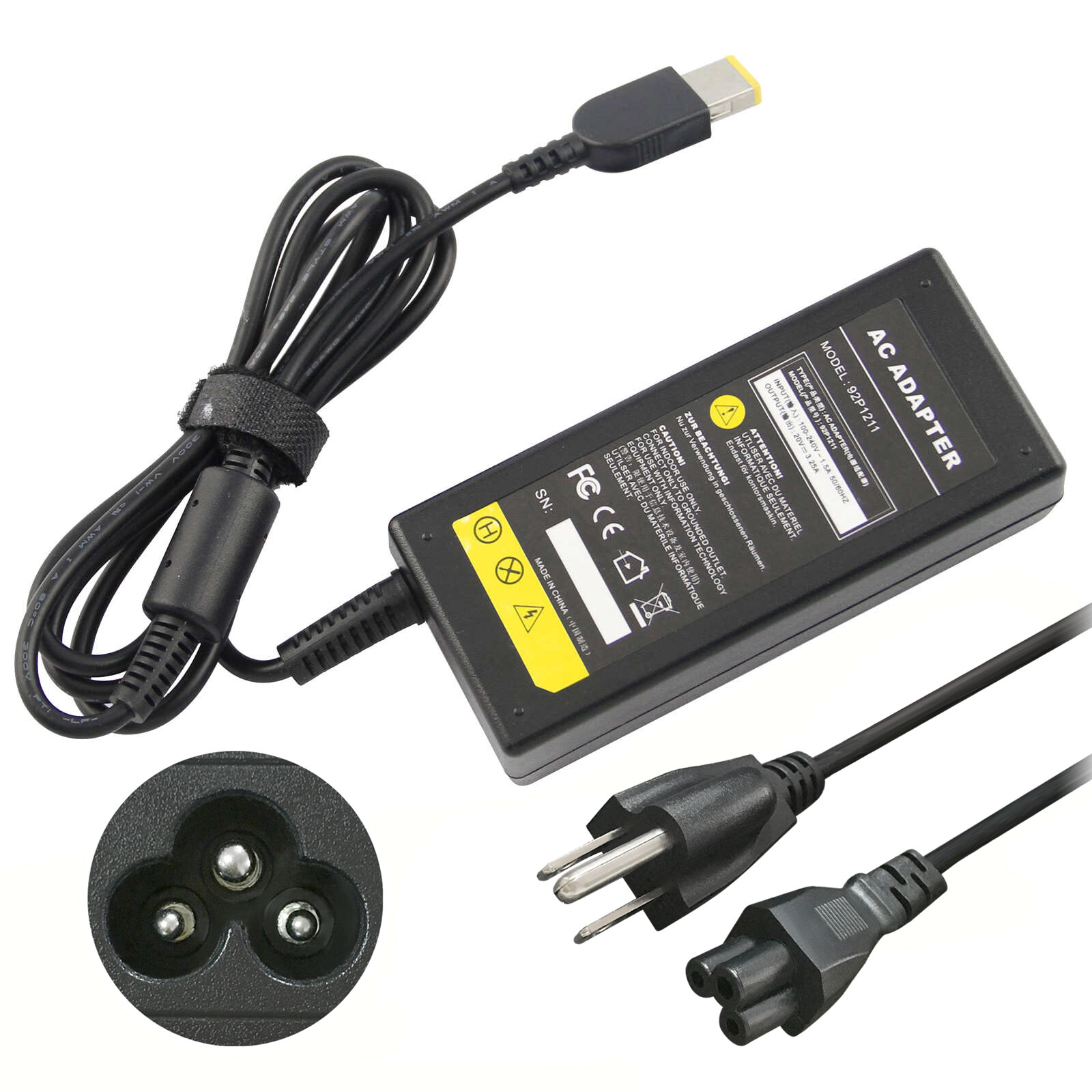 65/90W AC Adapter Charger for Lenovo ThinkPad E431 E440 E450 E455 E460 E531 E540
