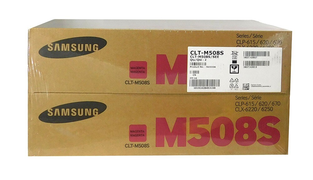 Samsung CLT-M508S Magenta 2 Pack Toner Cartridge