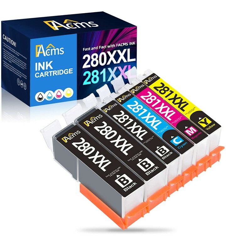FACMS Compatible 280XXL Ink Cartridge Replacement for Canon 280 281 Ink Cartridg