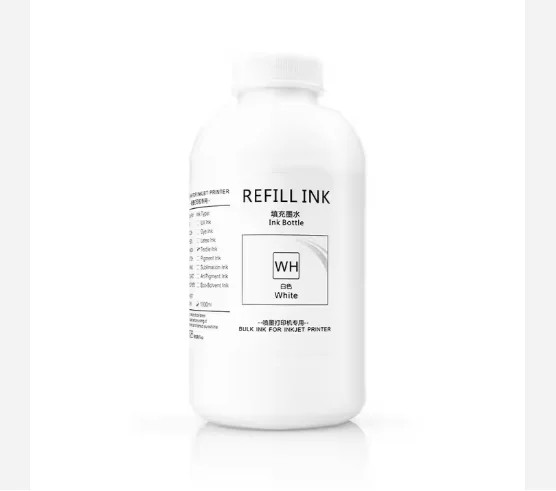 1000ML White Textile Ink for Epson F2000/R1390/XP600/DX5/DX7