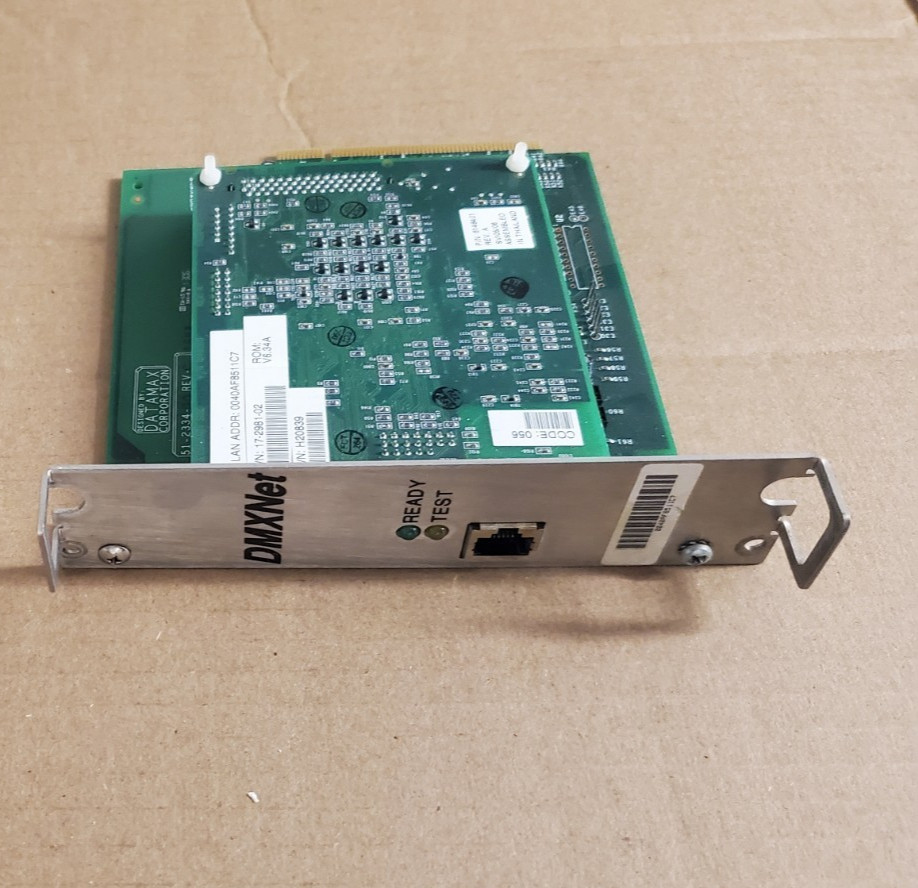 Datamax DMXNet Ethernet Network Card 17-2981-02 for I-Class I-4208, I-4210, I-4