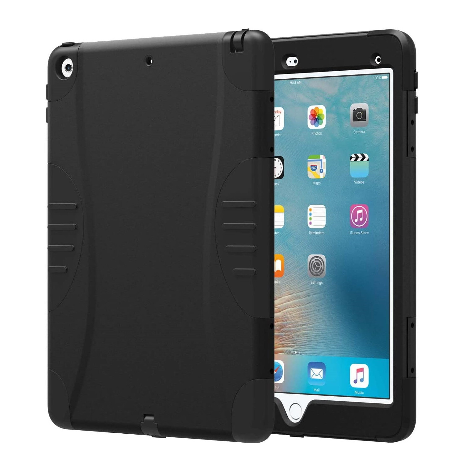 Verizon Rugged Heavy-Duty Case for Apple iPad 5/iPad 6 - Black