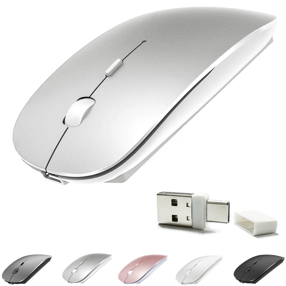 KLO Rechargeable Bluetooth 4.4 x 2.3 x 0.8 inches, Silver