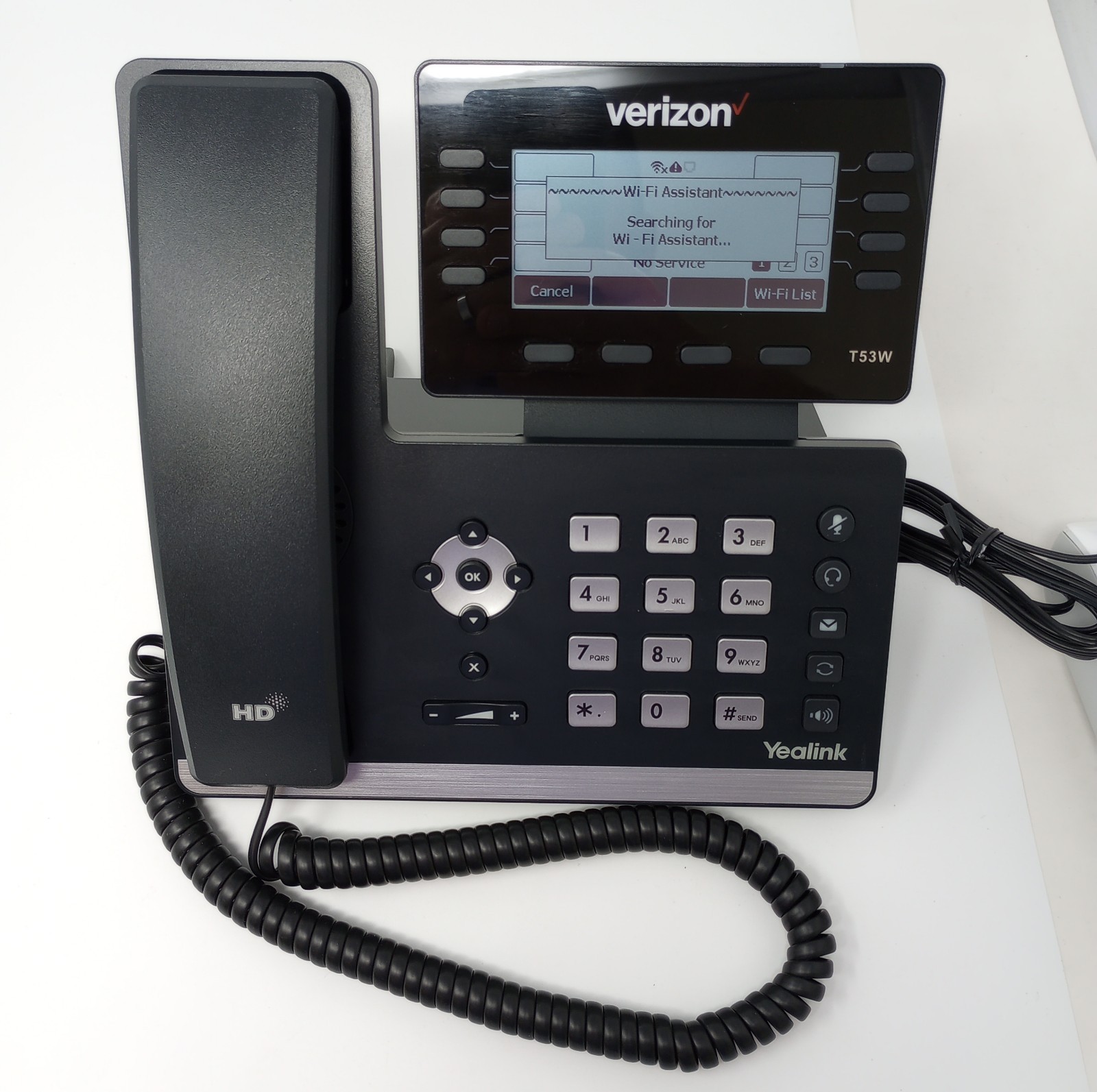 Yealink Prime Business Phone SIP-T53W (Inc. Base, Stand, Receiver, & AC Adapter)