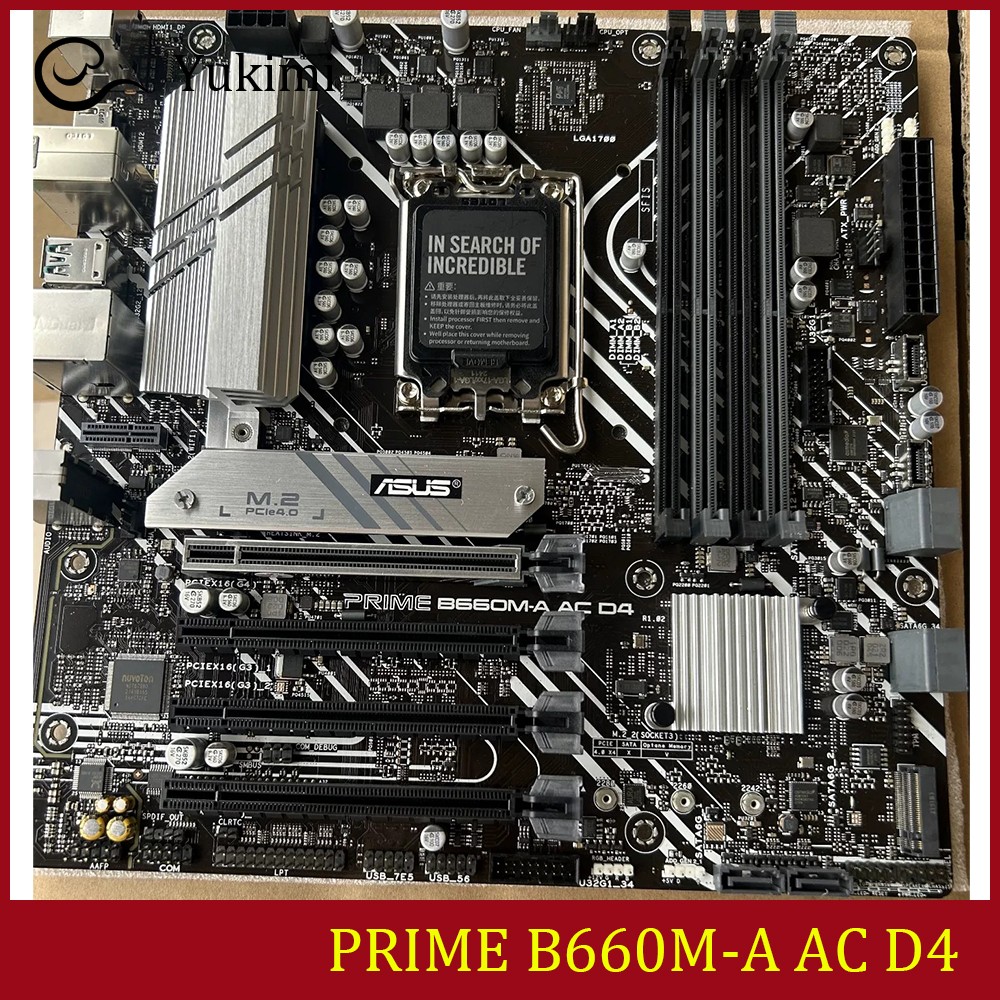 FOR ASUS PRIME B660M-A AC D4 Ｍotherboard Test OK