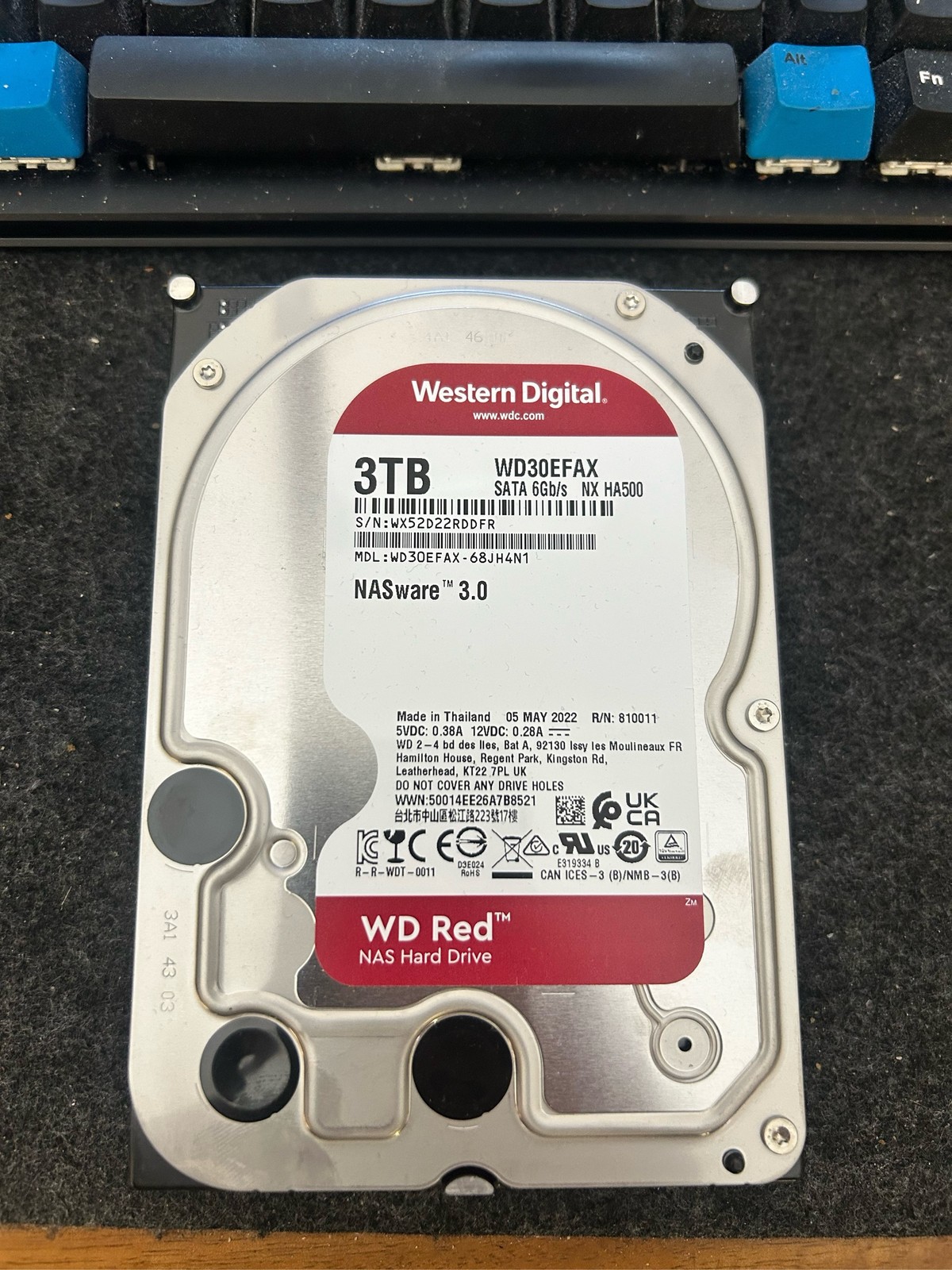 Western Digital 3TB WD Red NAS Hard Drive 3.5" SATA 6Gb/s WD30EFAX