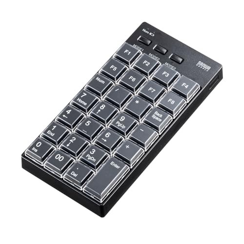 Sanwa Supply Programmable Numeric Keypad Bluetooth Model NT-BT26BK
