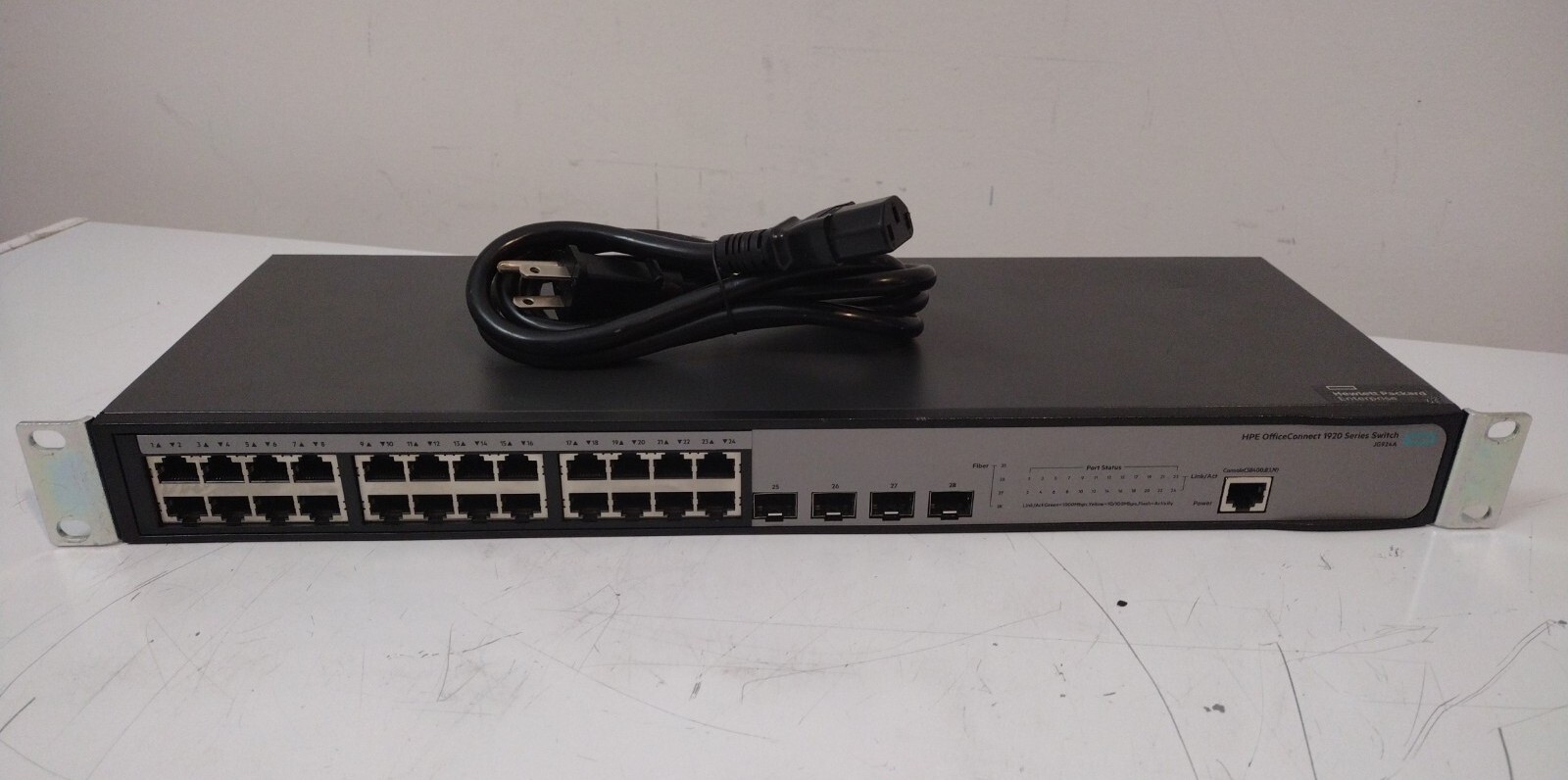 HPE OfficeConnect JG924A 1920 series 24G 24-Port Gigabit Managed Switch W P Cord