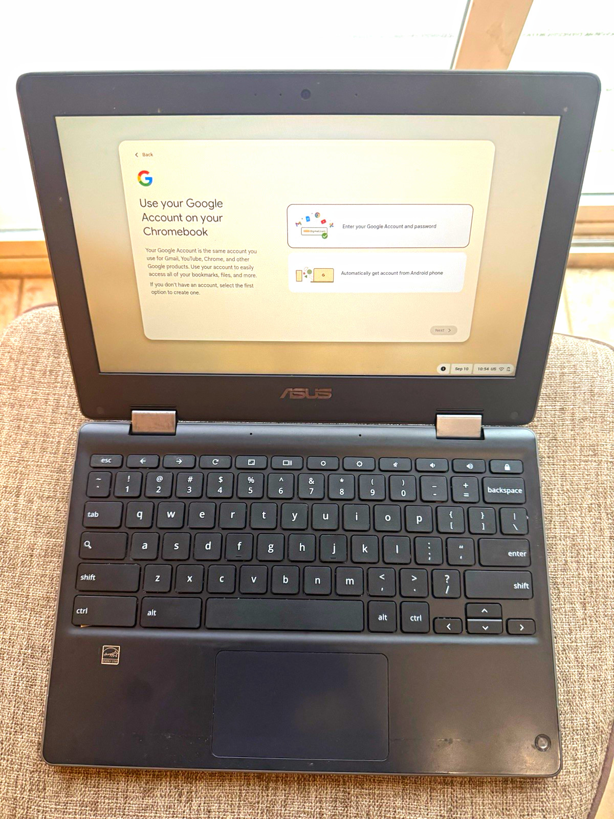 ASUS Chromebook 11.6" Celeron N 4GB 16GB eMMC Chrome OS Black