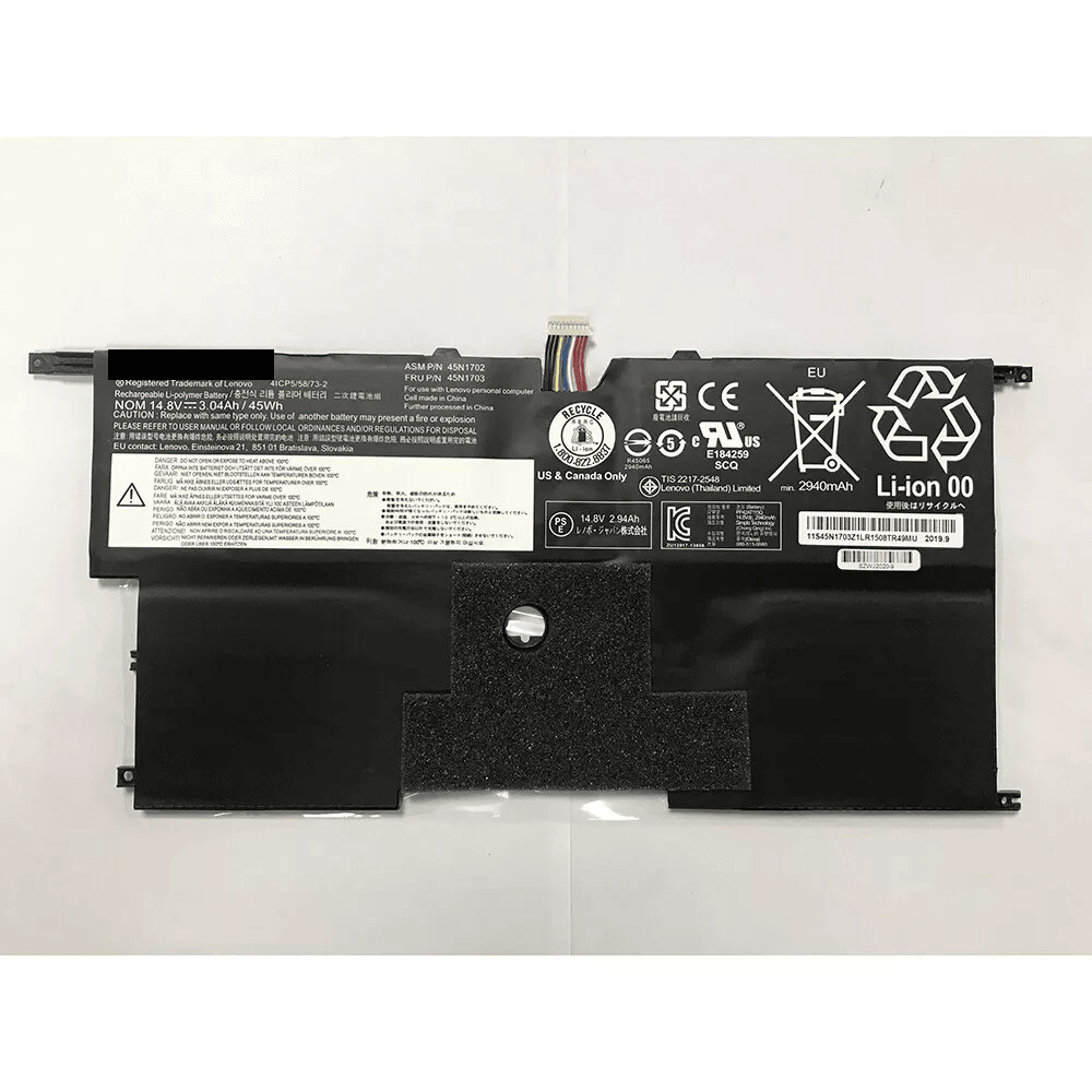Brand new 45Wh 45N1703 45N1702 X1 Battery For ThinkPad X1 Carbon Gen3 20A7