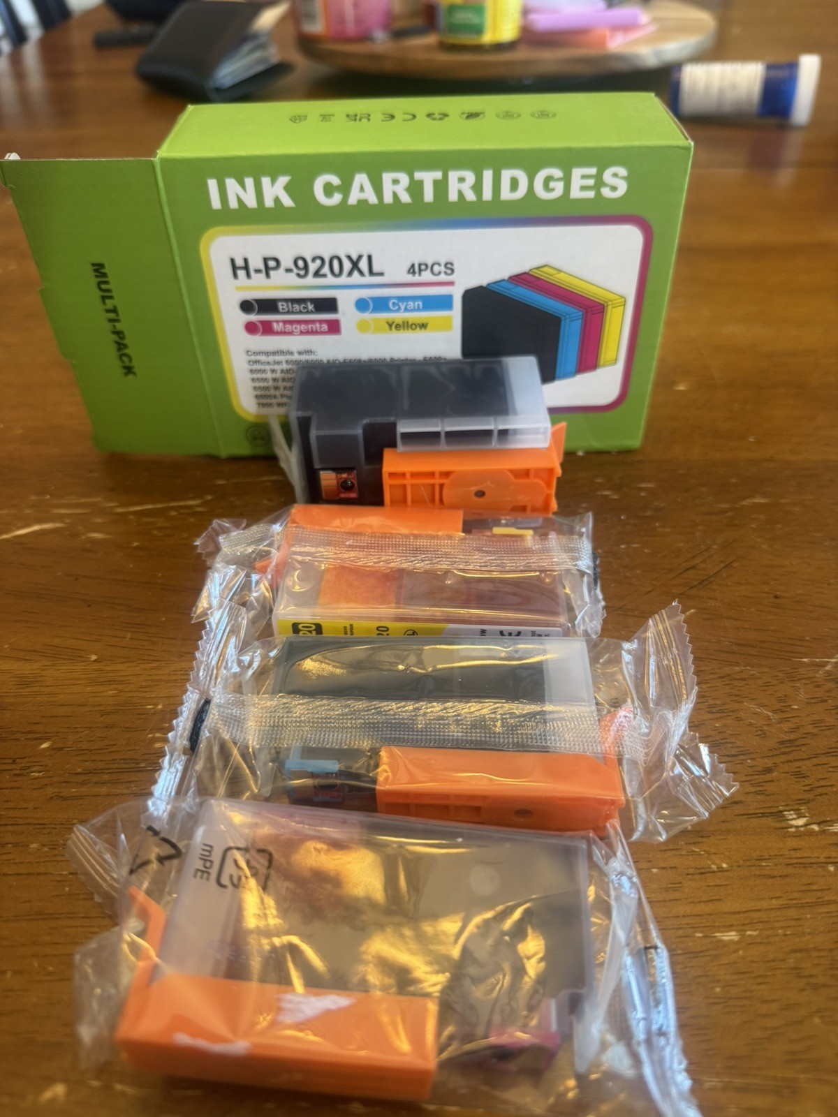 4 Pack 920XL 920 XL Ink Cartridge For HP OfficeJet 6000 6500 6500a 7000 7500a