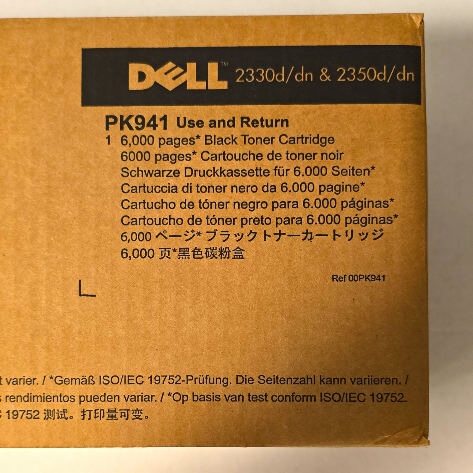 Dell Genuine PK941/P00PK941 Black Laser Toner for 2330d/dn 2350d/dn