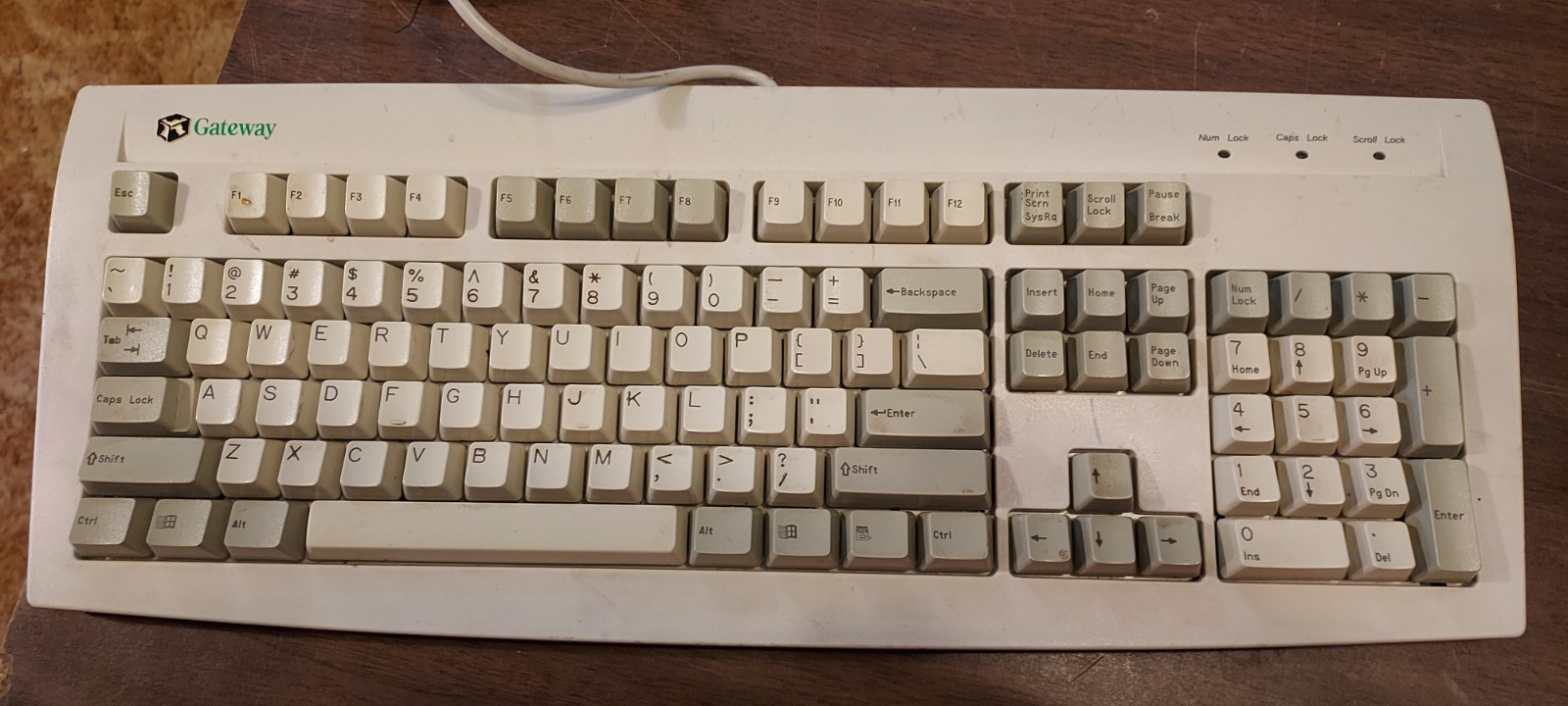 GATEWAY KEYBOARD PS2 MODEL P/N:001459 MADE BY KEY TRONIC CORP. Garage