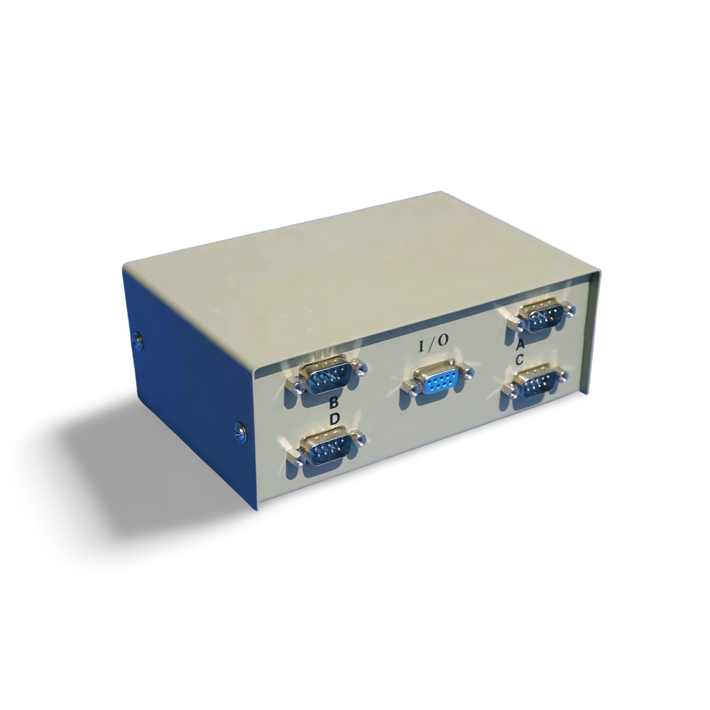DB9 ABCD Switch 4 Male Ports and 1 Female Port - Beige