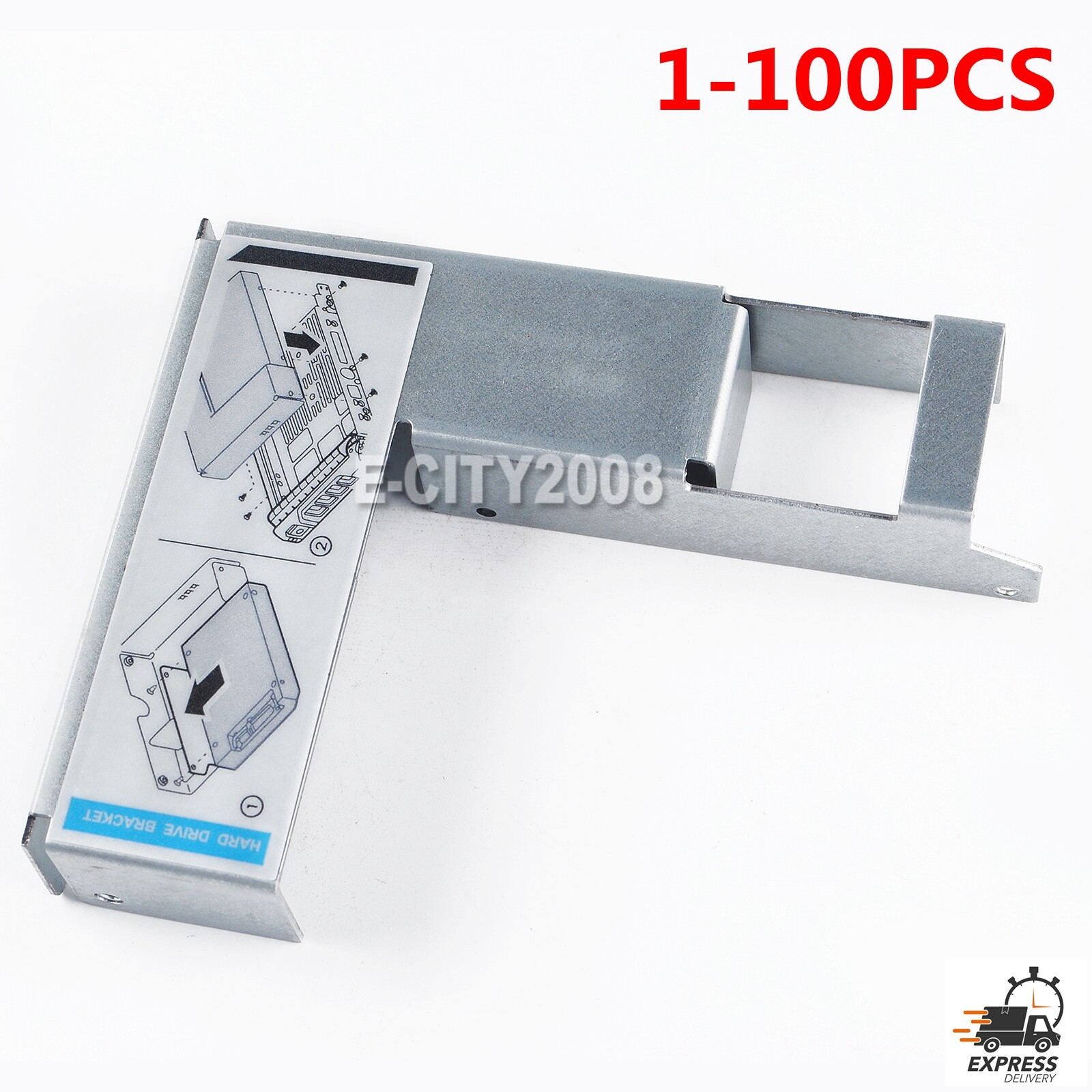 Dell 9W8C4 Y004G 3.5" to 2.5" Adapter for Dell HP IBM Mac SAS SATA Tray Caddy