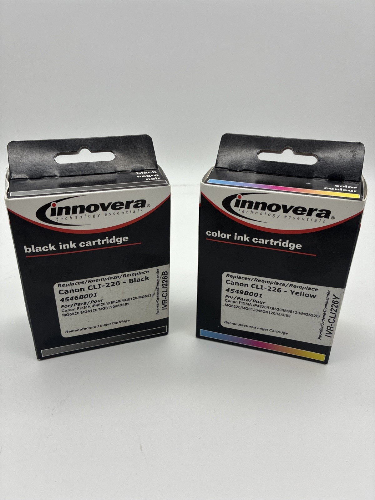 Innovera Black & Yellow Ink Cartridge Brand New Canon CLI226 4546B001/4549 Pixma