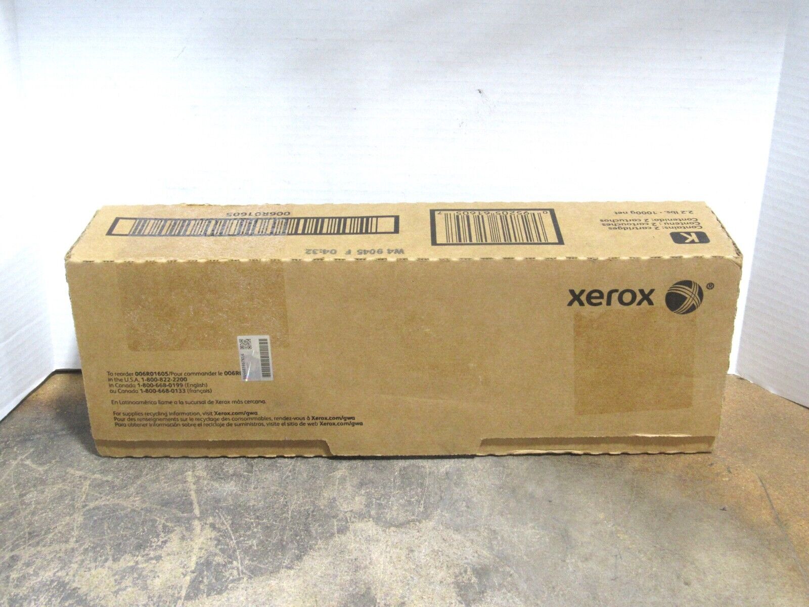 New Xerox 2x Black Toner Cartridges for WorkCentre 5945 5955 P/N 006R01605