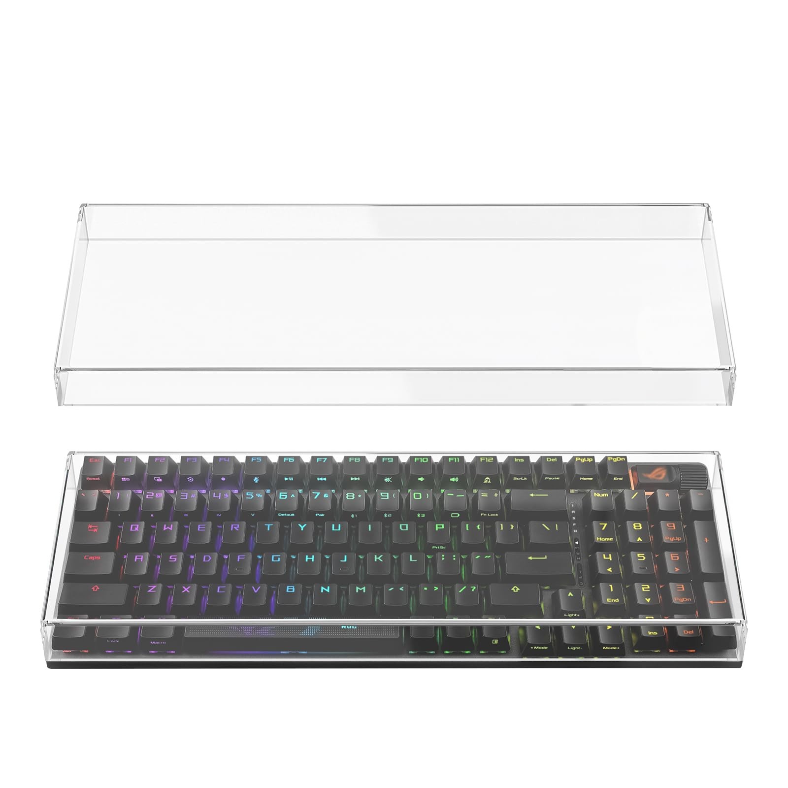 Keyboard Dust Cover, Clear Acrylic Keypads Cover for 100 Keys Computer Mechan...