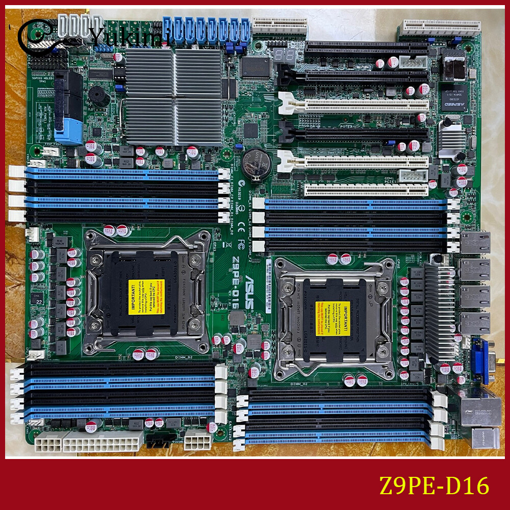 FOR ASUS Z9PE-D16 DDR3 Socket 2011 512GB VGA Motherboard Test OK