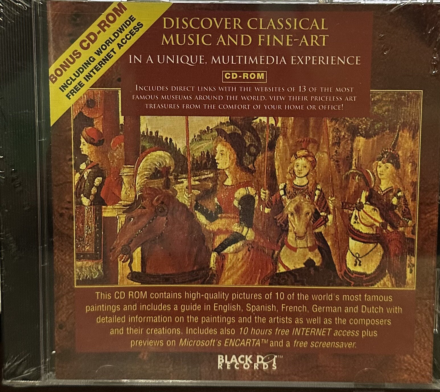 Discover Classical Music And Fine-Art Multimedia Experience Vintage CD-ROM 