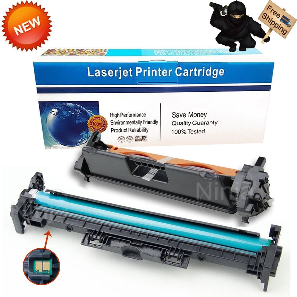 2PK Combo 1x CF217A Toner w/Chip + 1x CF219A 19A Drum for HP M130a M130fn M130fw