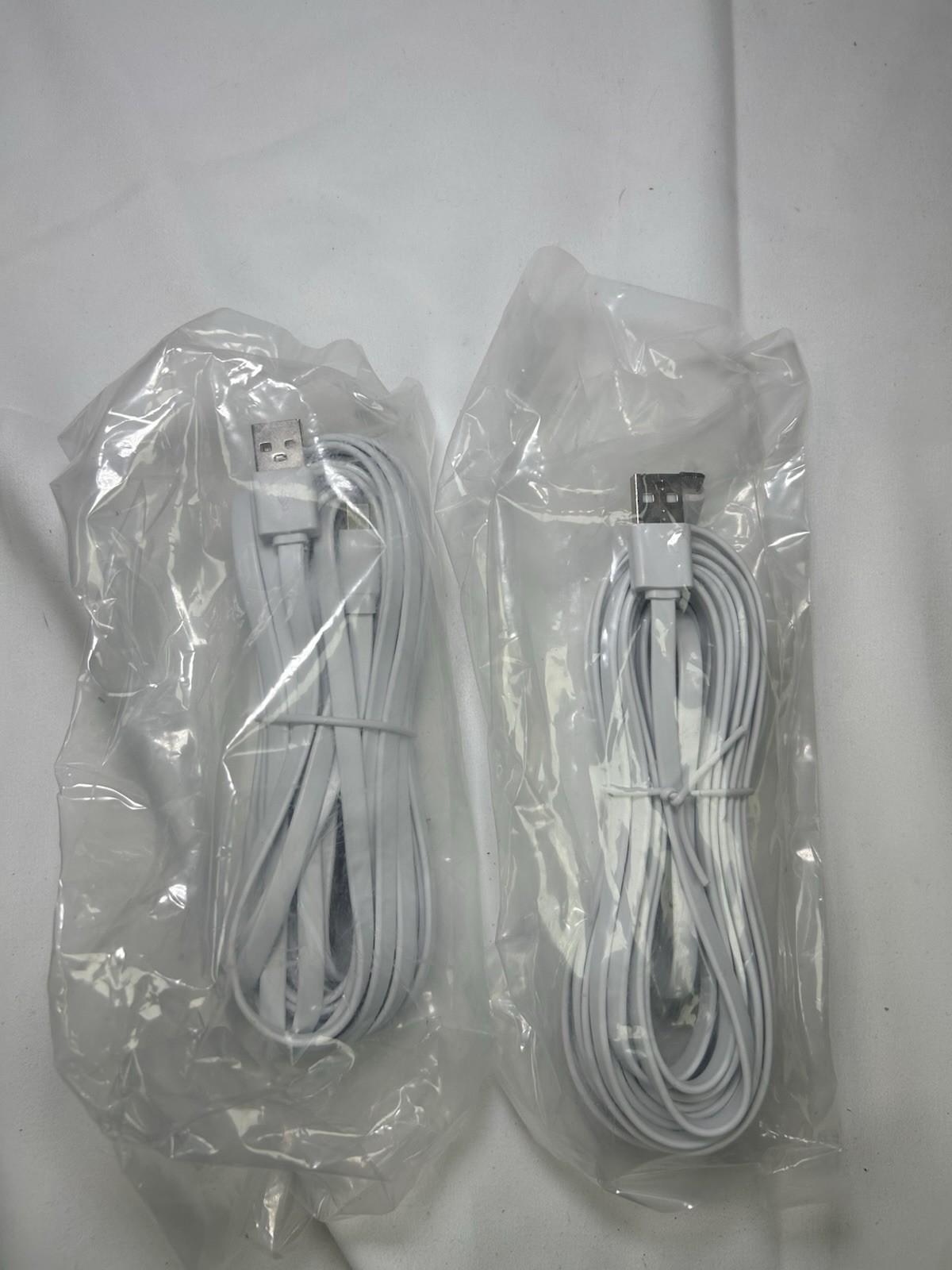 2 Pack 25Ft Power Extension Cable USB to Micro-USB,  w/24 cable clips