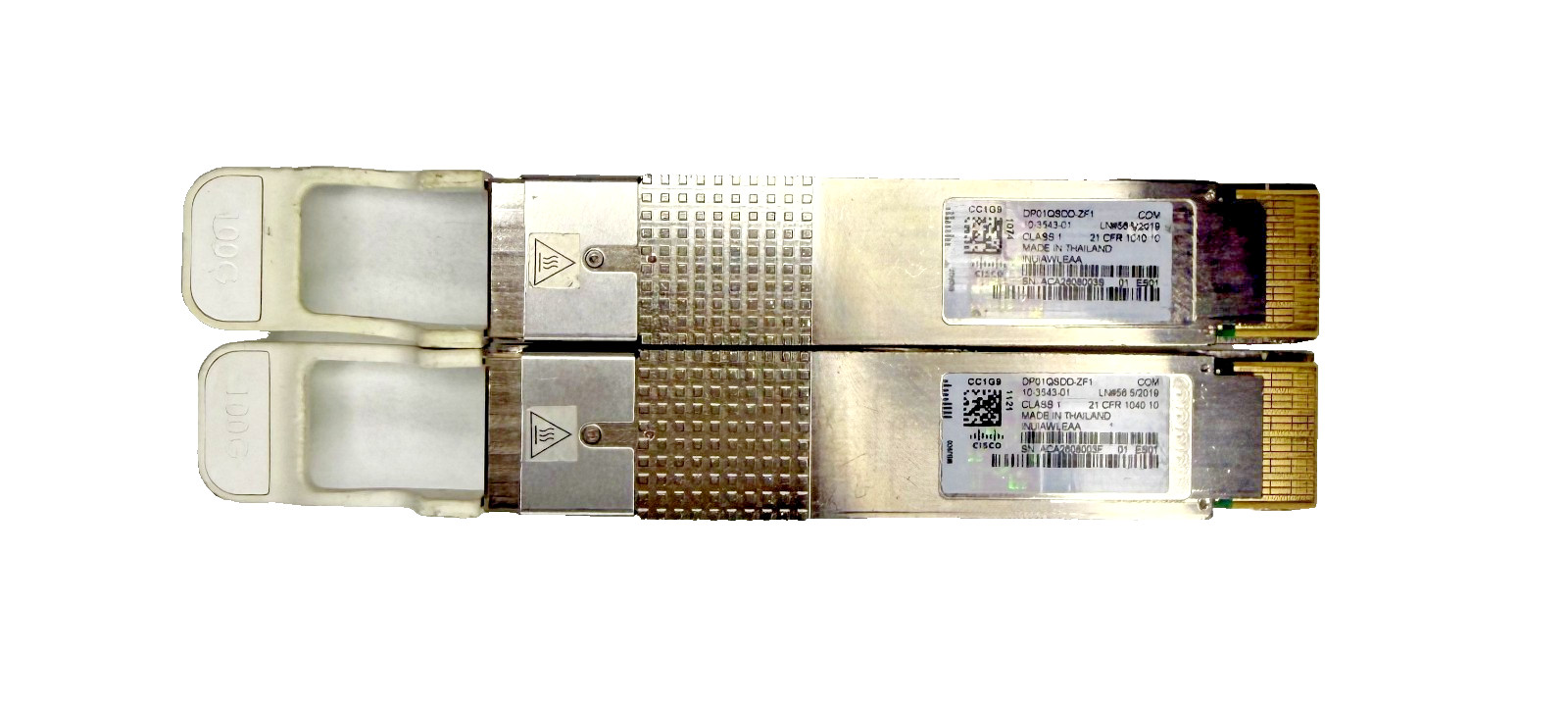 (Lot of 2) Genuine Cisco DP01QSDD-ZF1 100G Coherent QSFP-DD ZR Transceiver