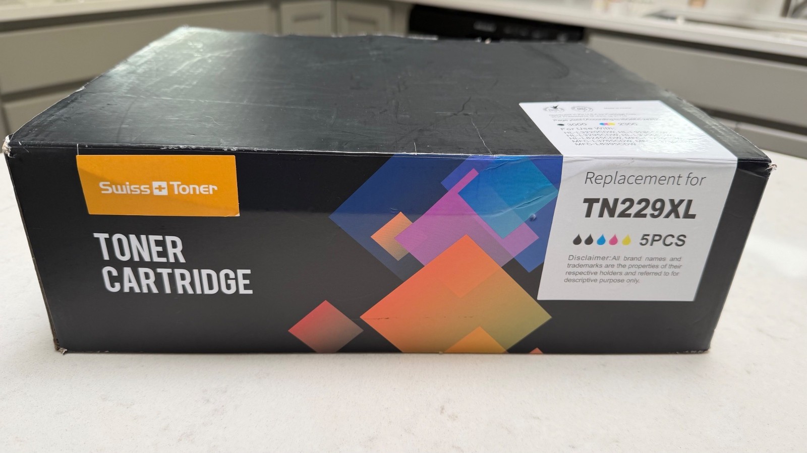 Swiss Toner TN229XL Compatible Cartridge Set for Brother HL MFC Printers 5 Pack