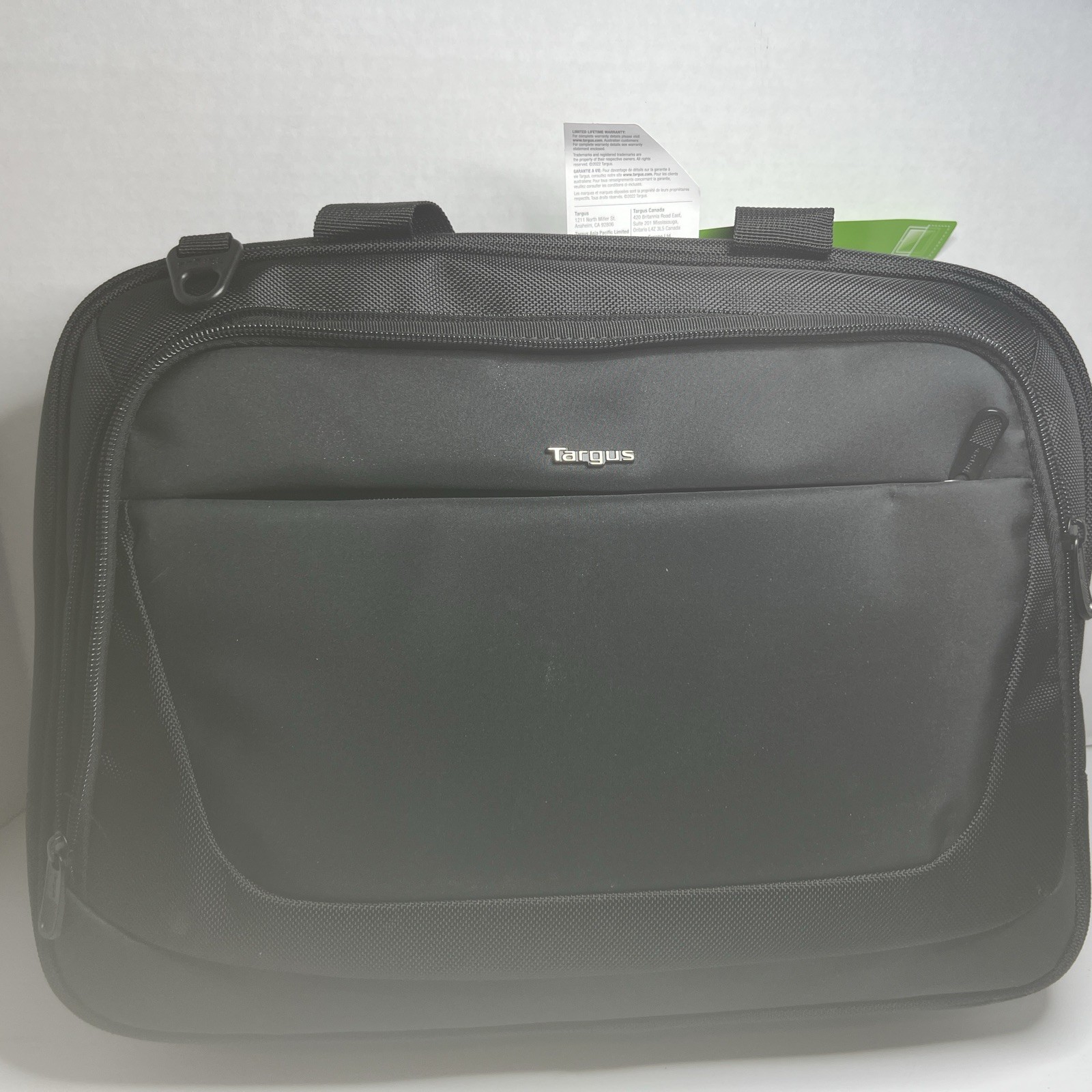 Targus City Lite Topload Laptop Case Bag  Black W Removable Strap
