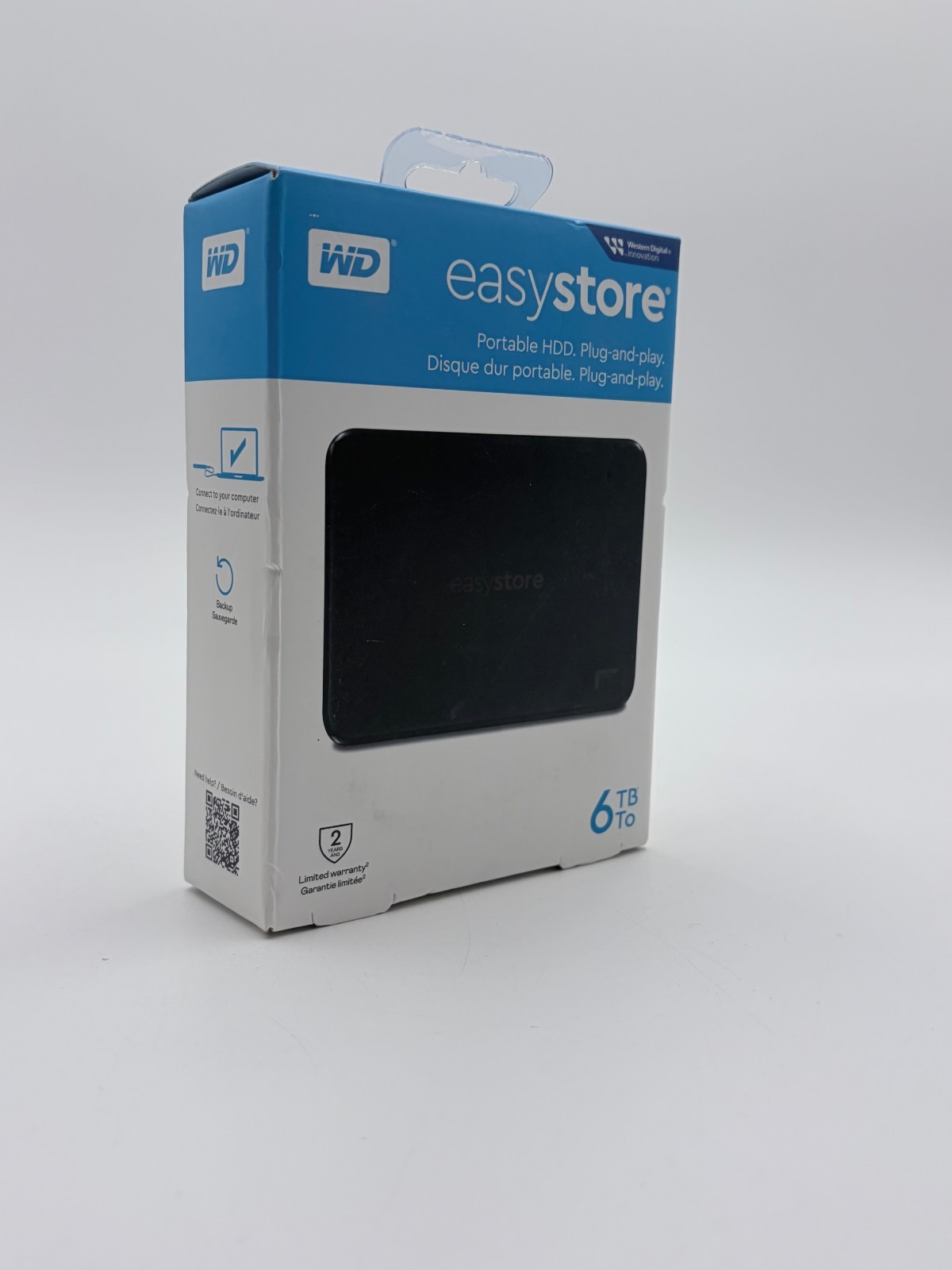 New WD Easystore 6TB HDD External USB 3.0 Portable Hard Drive - SEALED