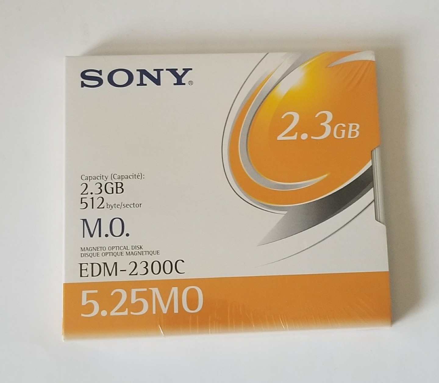 Sony EDM-2300C 2.3GB 512 B/S Magneto Optical Disk New Sealed