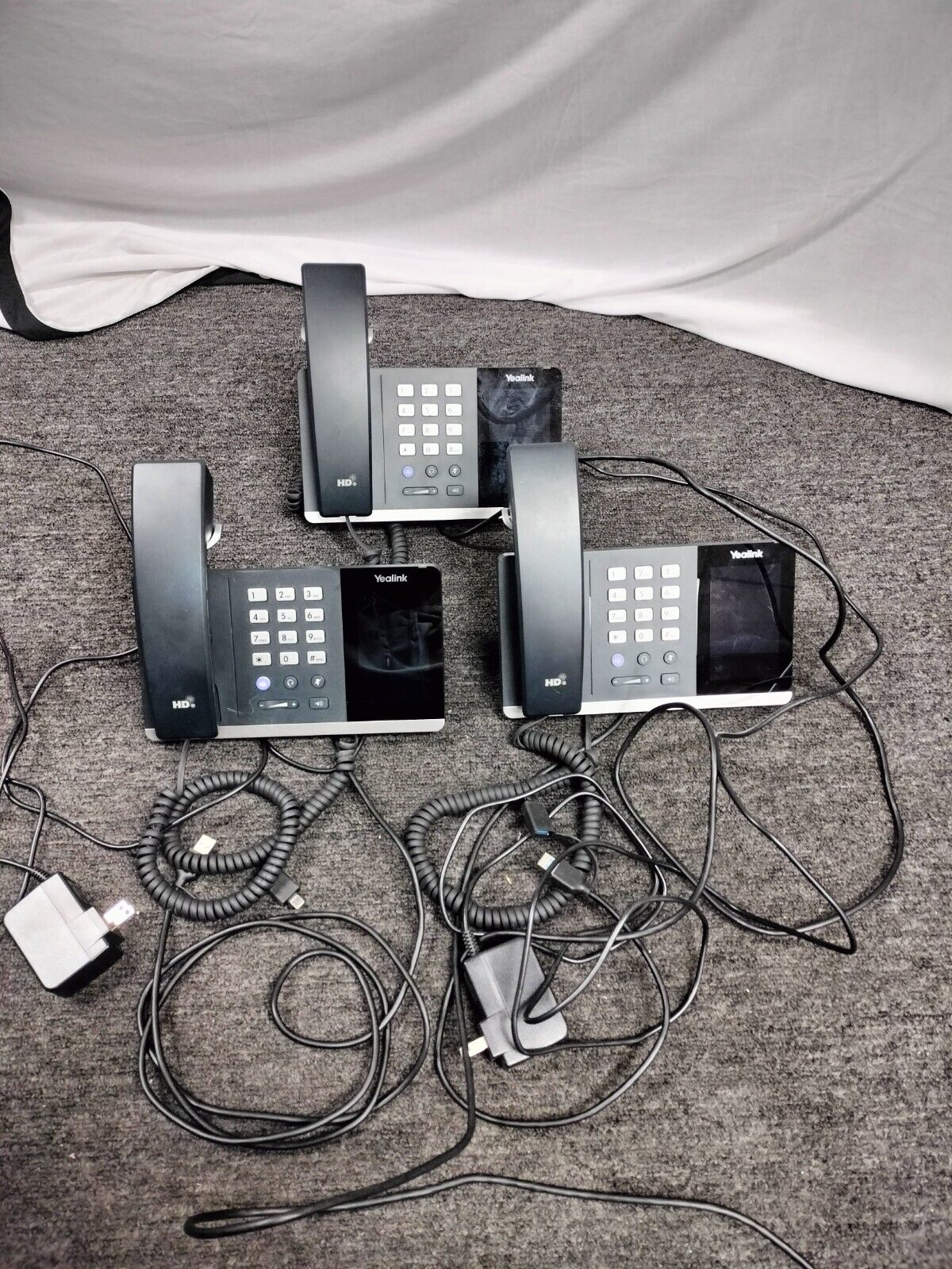 (LOT OF 3) Yealink MP50 MS Teams business phone *READ DESC*
