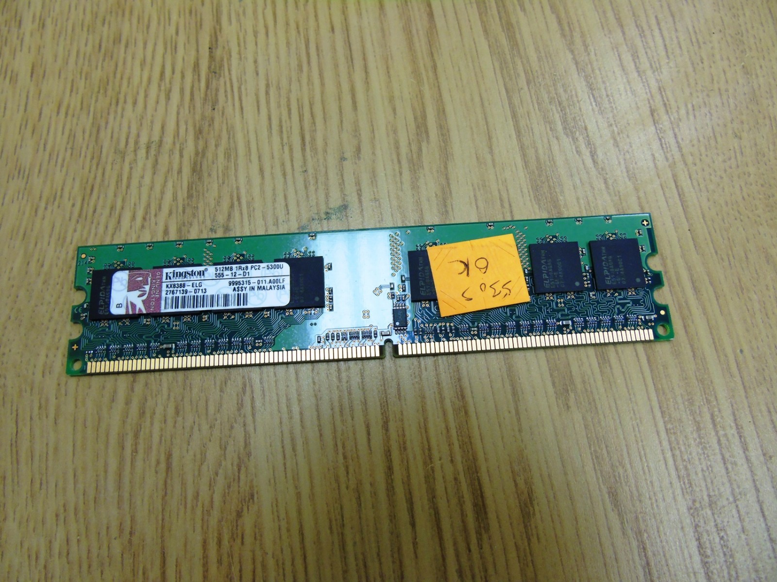 Kingston 512MB Kingston KX8388-ELG DDR2-667 RAM PC2-5300U 9995315-011 .A00LF
