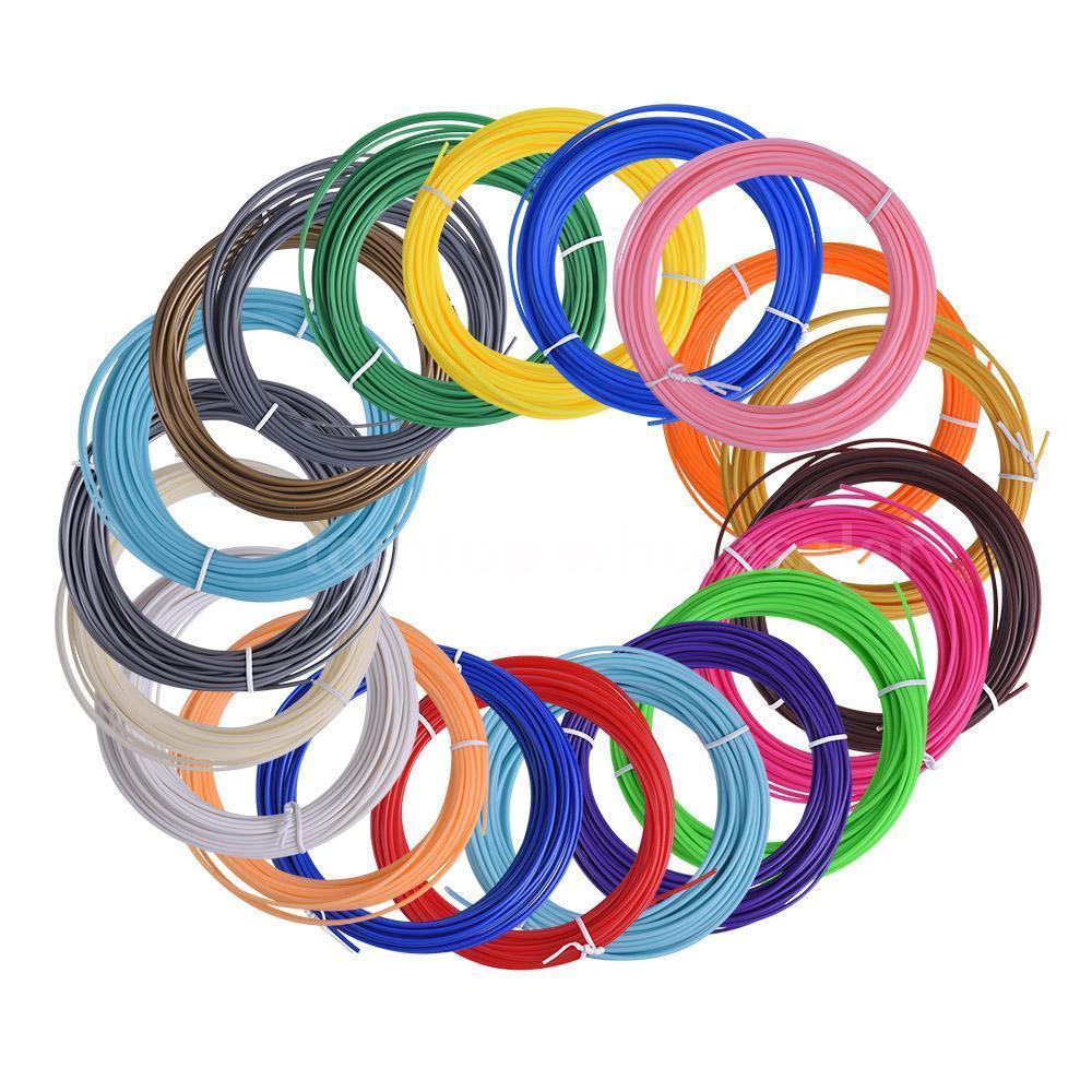 5m/10M 10/20 Color/set 3D Pen Filament ABS/PLA 1.75mm For 3D Drawing Pen
